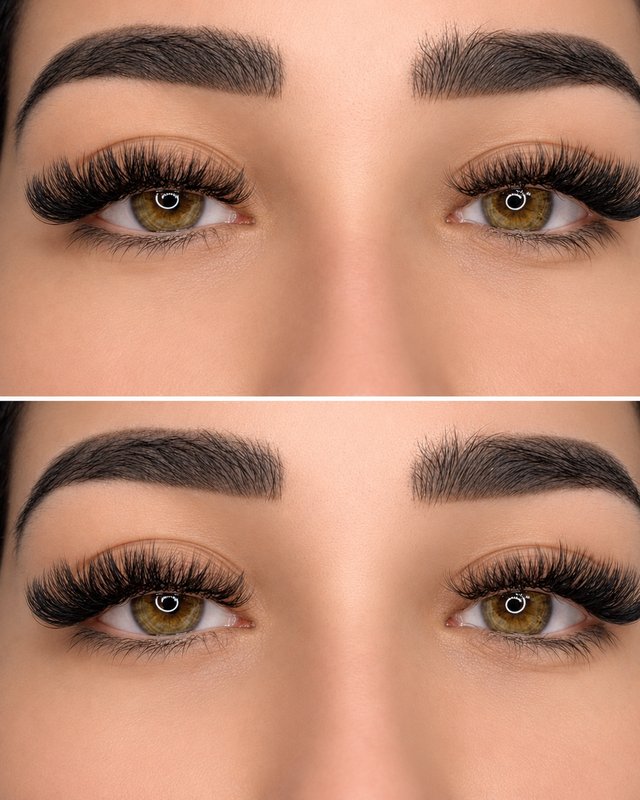 Cat-eye lash mapping, volume extensions